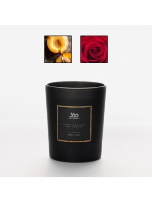 360 WISHES aromatic candle "Plum, Rose and Patchouli"