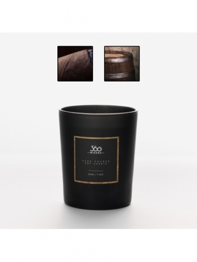 360 WISHES aromatic candle "Cuban Tobacco and Oak"