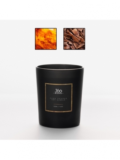 360 WISHES aromatinė žvakė "Tamsusis Gintaras"