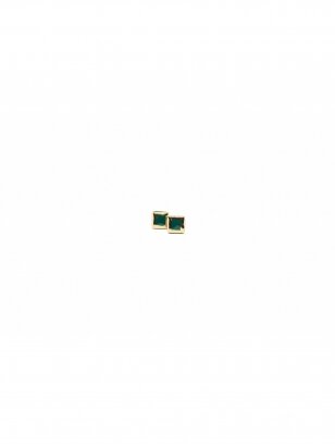 Auskarai | Glossy Boxes Green