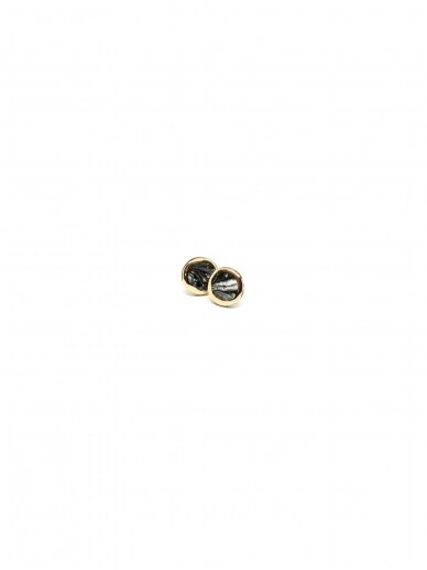 Earrings | Marble B&W 2