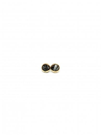 Earrings | Marble B&W 3
