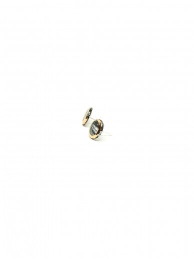 Earrings | Marble B&W 4