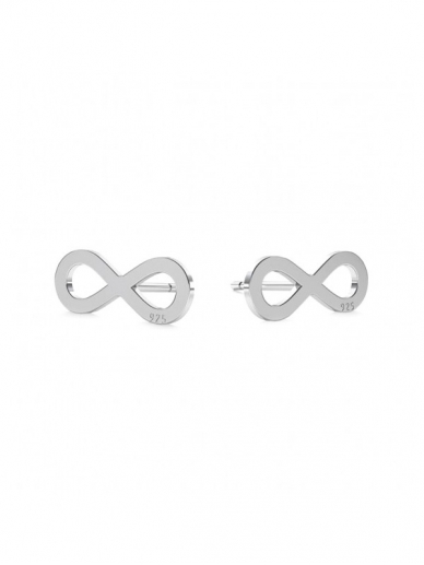 CINAMONN silver earrings INFINITY