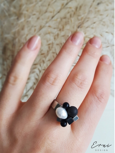 Erni Design black ring 2