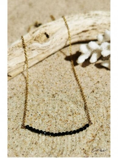 ErniDesign necklace | BLACK BREEZE - GOLD 3