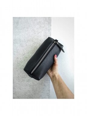 Black cosmetic bag