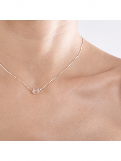 Minimal Touch Necklace ROCK CRYSTAL matte 2