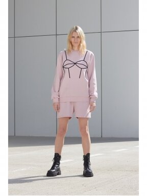 Women’s pink embroidered sweatshirt