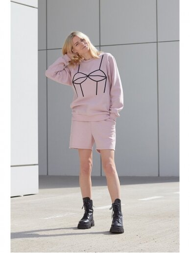 Women’s pink embroidered sweatshirt 2