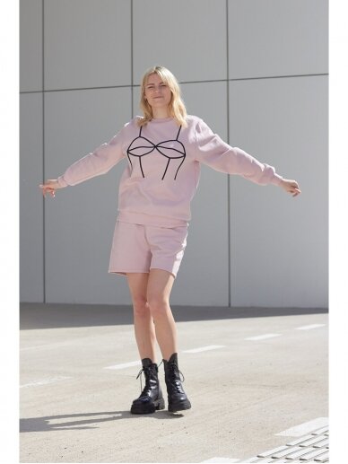 Women’s pink embroidered sweatshirt 5