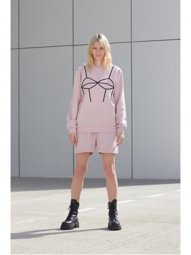Women’s pink embroidered sweatshirt