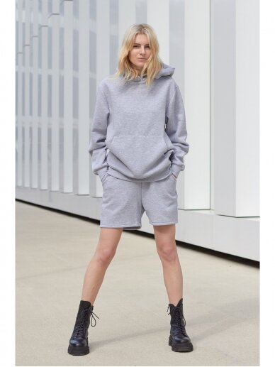 Women’s grey jersey shorts 4