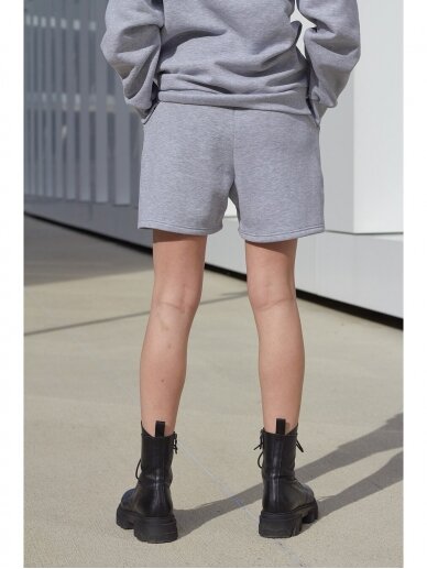 Women’s grey jersey shorts 5