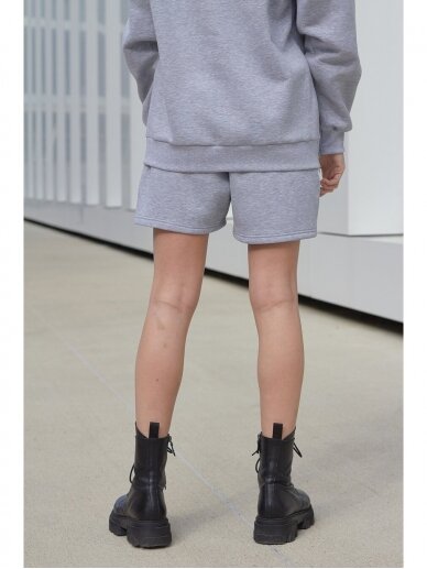 Women’s grey jersey shorts 6