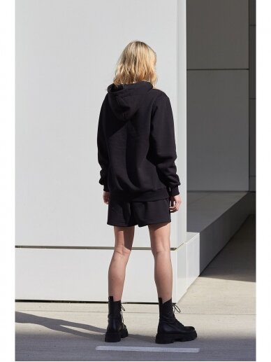 Women’s black jersey shorts 3