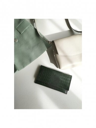 Leather wallet | GREEN 2