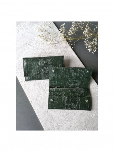 Leather wallet | GREEN 3