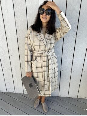 Coat | CREAMY STRIPE