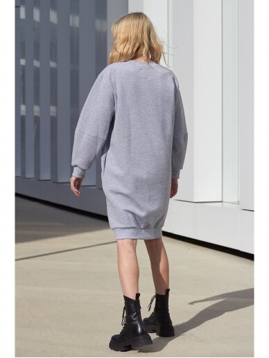 Women’s grey sweatshirt dress 4