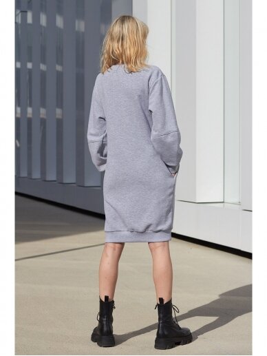 Women’s grey sweatshirt dress 5